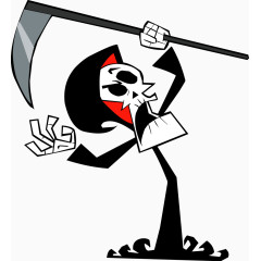 卡通西方神话死神矢量图