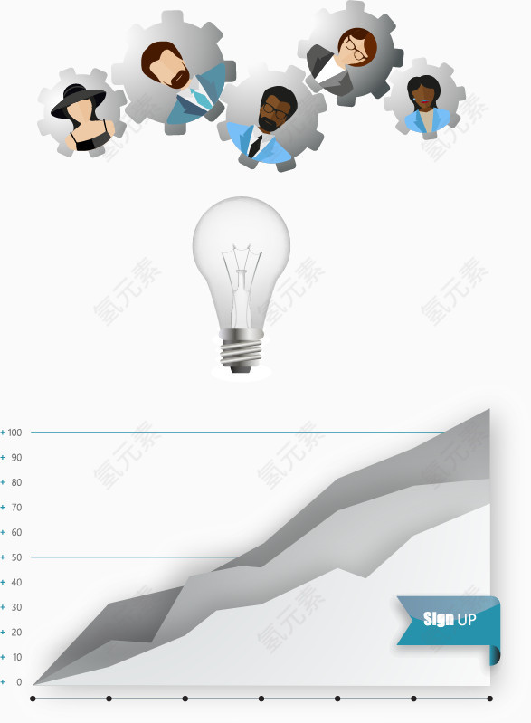 矢量商务科技PPT设计素材