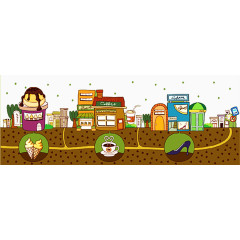 手绘儿童书刊插画