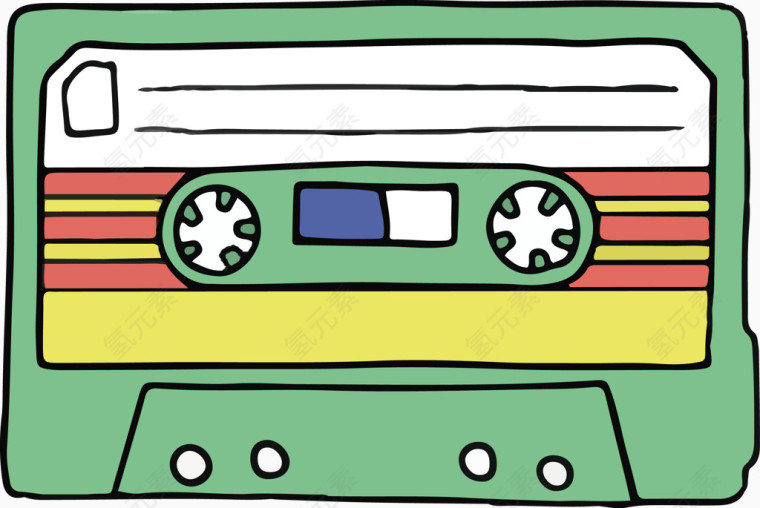 录音带矢量图