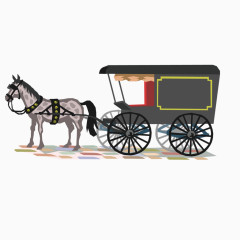 旧上海时期英式马车