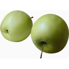 写实手绘青苹果