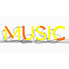 创意英文字母MUSIC