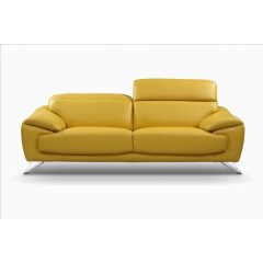 黄色真皮沙发