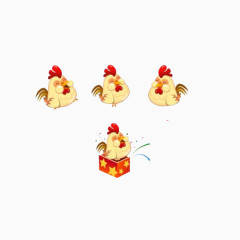 春节公鸡素材