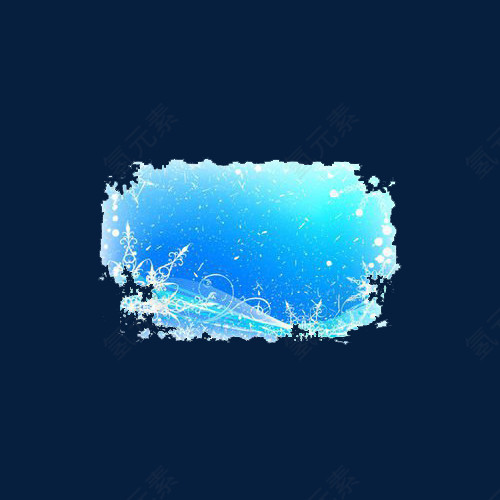 蓝色雪花背景