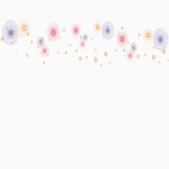 漂浮烟花素材