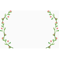 矢量小清新植物花卉装饰图案