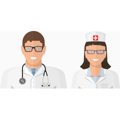 医生护士矢量图