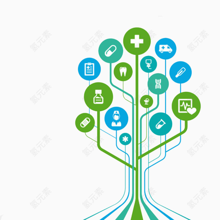 超级实用科技树矢量元素