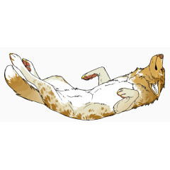 矢量撒娇的狗狗