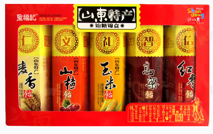 山东特产麦香山楂玉米组合