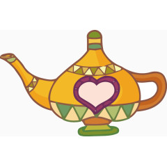 茶壶卡通手绘素材