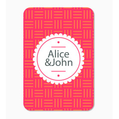 彩色婚礼邀请卡片矢量素材