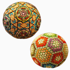 编织的蹴鞠素材图片