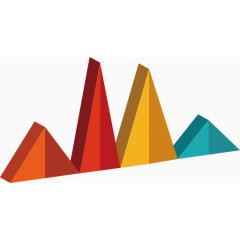 矢量PPT设计箭头三角形数据图表