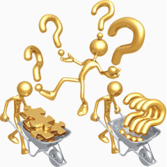 推车的矢量小人