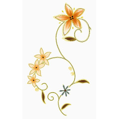 淡雅的花形素材