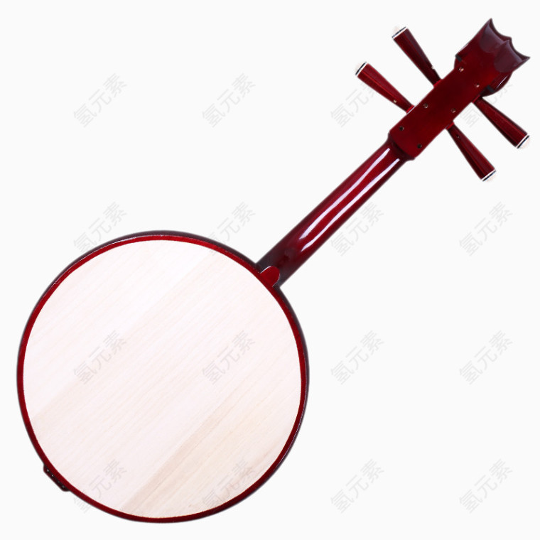 桦木中阮背面
