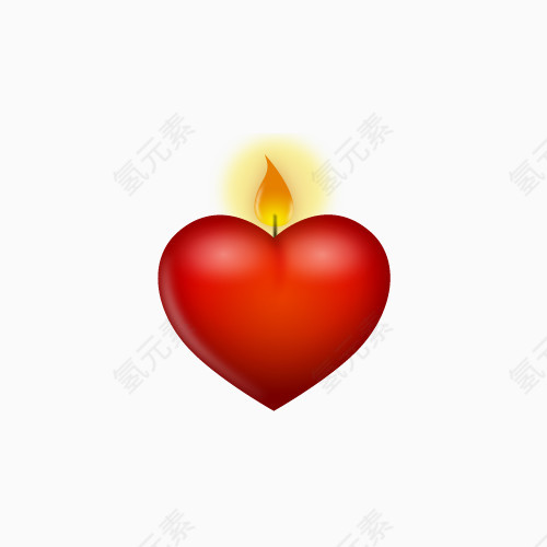 生活   节能  蜡烛  红色