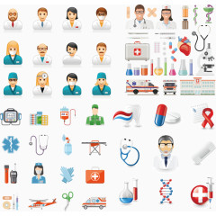 医学相关元素矢量图片