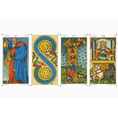 四色塔罗牌免抠素材