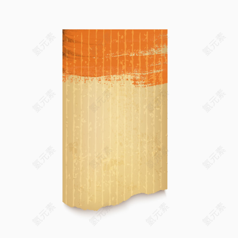 矢量撕裂牛皮纸邀请函背景