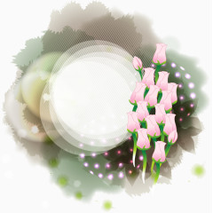 矢量郁金香框架