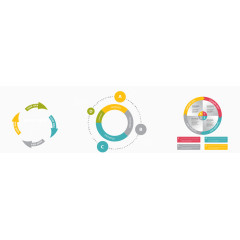 箭头循环商业分析矢量