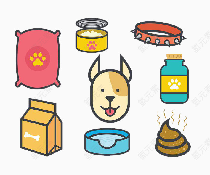 宠物狗用品和食物