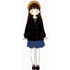 卡通人物小学生