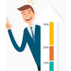 扁平矢量商业人物男