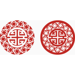 新年春节禄字剪纸窗花鸡年元旦