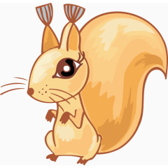 手绘可爱小松鼠