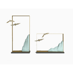 中国风山水摆件