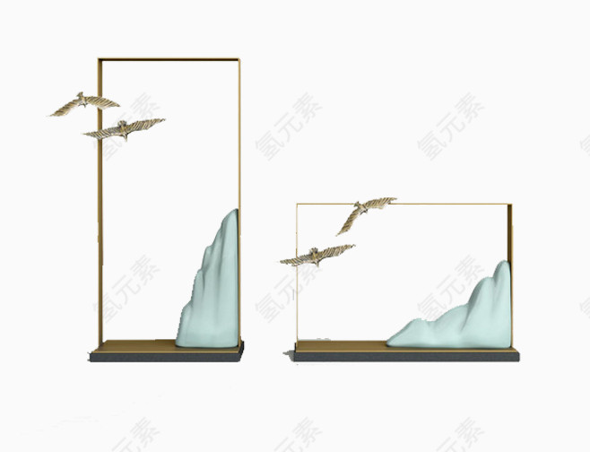 中国风山水摆件