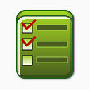 绿色风格卡通水晶图标