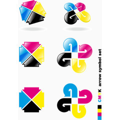 矢量彩色图标合集