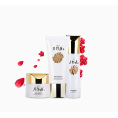 化妆品花瓣装饰素材