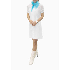 2017白衣制服微笑的美女