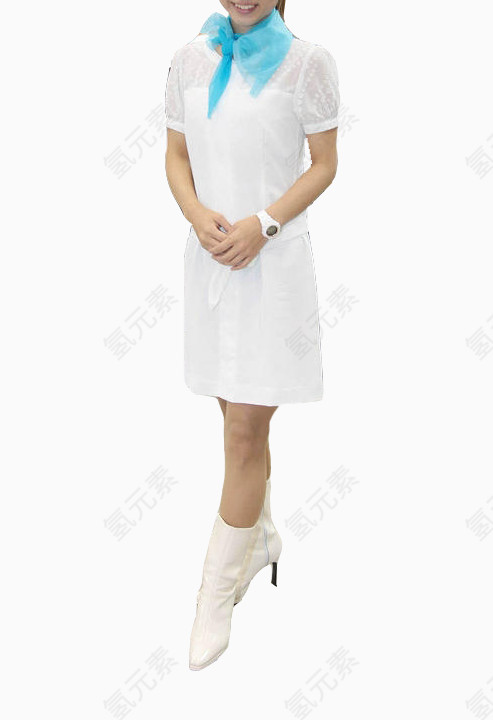 2017白衣制服微笑的美女