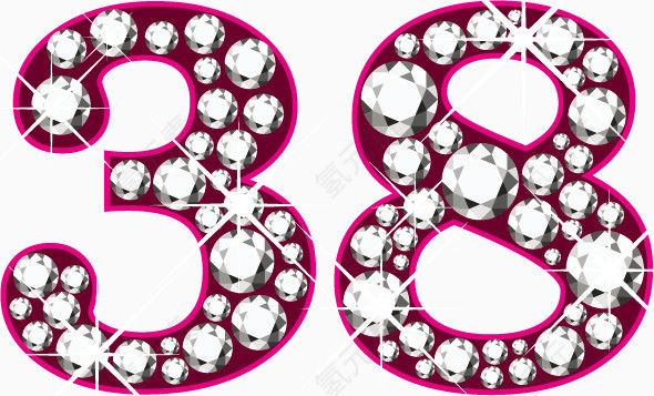 3.8艺术字，淘宝素材，节日