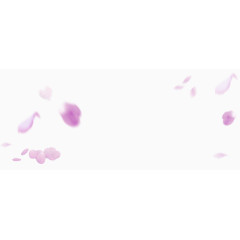 粉色清新花瓣漂浮素材