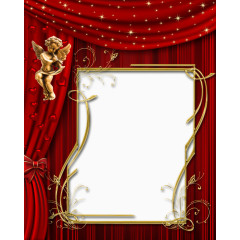 经典红色装饰相框