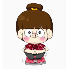 称体重的小女孩