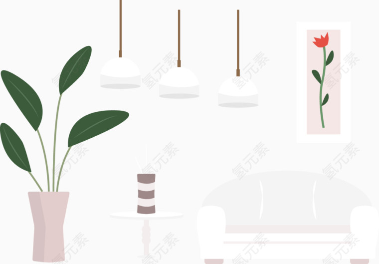 矢量家具组合