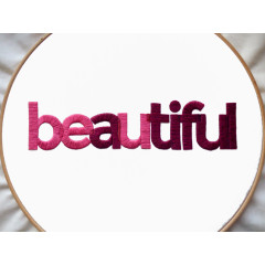 创意刺绣英文字母