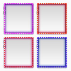 彩色灯光方框集合