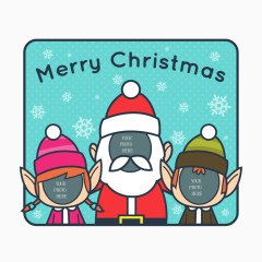 矢量卡通圣诞人物元素