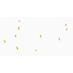 金钱符号漂浮素材